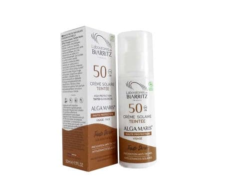 Laboratoires De Biarritz Algamaris Crème Solaire Teintée SPF50 Teinte Dorée 50ml